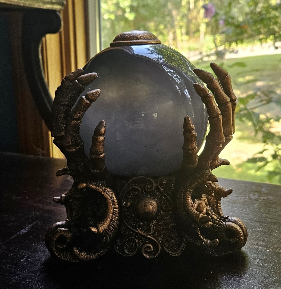 Martha Stewart Bronze Dragon Claw Crystal Ball